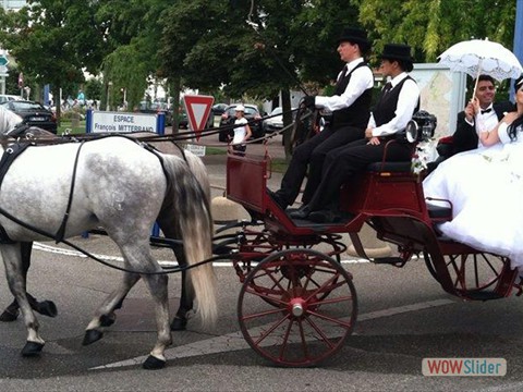 Mariage en calche